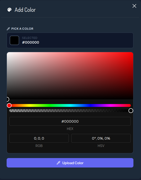 Add color form